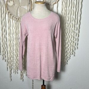 Barefoot Dreams Pink Long Sleeve Cozy Knit Top